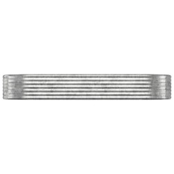 Lit surélevé de jardin Acier galvanisé Argenté 525999525999