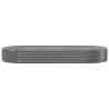 Lit surélevé de jardin Acier galvanisé 296x140x36cm gris 526000526000