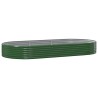 Lit surélevé de jardin Acier galvanisé 296x140x36cm Vert 526002526002