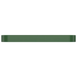 Lit surélevé de jardin Acier galvanisé 396x100x36cm Vert 526003526003