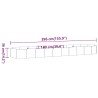 Lit surélevé de jardin Acier galvanisé 396x100x36cm Vert 526003526003