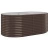 Lit surélevé de jardin Acier enduit de poudre marron 526011526011