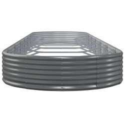 Lit surélevé de jardin Acier galvanisé 600x140x36cm gris 526013526013