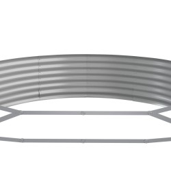 Lit surélevé de jardin Acier galvanisé 600x140x36cm gris 526013526013