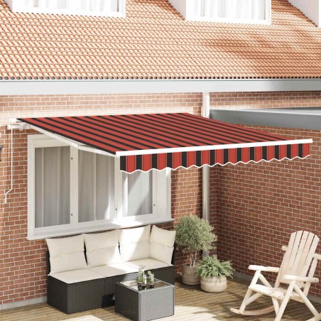 Auvent Rétractable Orange et marron 300 x 250 cm 526015526015