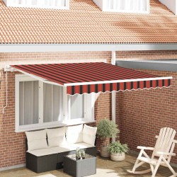 Auvent rétractable électrique orange et marron 300 x 250 cm 526022526022