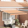 Auvent Rétractable Jaune et Orange 300 x 250 cm 526025526025