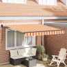 Auvent Rétractable Jaune et Orange 300 x 250 cm 526026526026