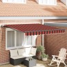 Auvent Rétractable orange et marron 300 x 250 cm 526032526032