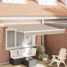 Auvent Rétractable Beige 350 x 250 cm Polyester et Aluminium 526040526040