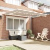 Auvent Rétractable Beige 350 x 250 cm Polyester et Aluminium 526040526040