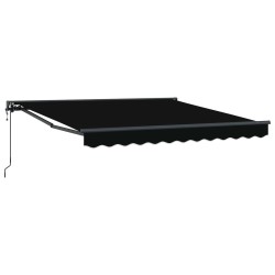 Cadre d'auvent Noir 350 x 250 cm Polyester avec revêtement PU 526041526041