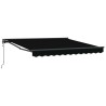 Cadre d'auvent Noir 350 x 250 cm Polyester avec revêtement PU 526041526041