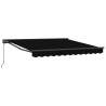 Cadre d'auvent Noir 350 x 250 cm Polyester avec revêtement PU 526042526042