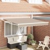 Auvent Rétractable Beige 350 x 250 cm Polyester et Aluminium 526046526046