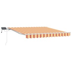 Auvent Rétractable Jaune et Orange 300 x 250 cm Tissu et acier 526047526047