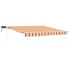 Auvent Rétractable Jaune et Orange 300 x 250 cm Tissu et acier 526047526047