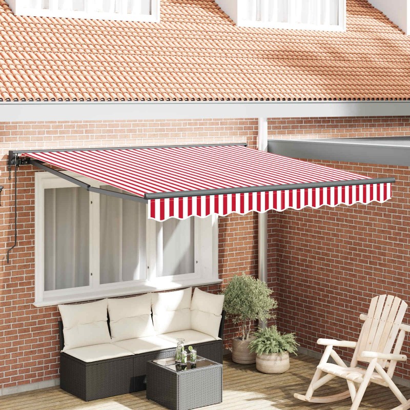 Cadre d'auvent Rouge et Blanc 300 x 250 cm 526059526059