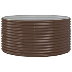 Jardinière surélevée Marron 140 x 140 x 68 cm Acier galvanisé 526061526061