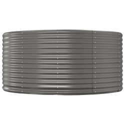 Lit surélevé de jardin Gris 140x140x68cm Acier galvanisé 526062526062