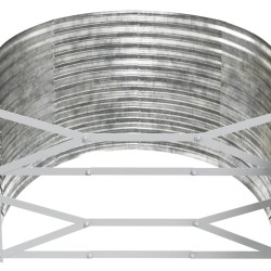 Lit surélevé de jardin Acier enduit de poudre Argenté 526064526064