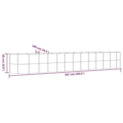 Lit surélevé de jardin Acier enduit de poudre Argenté 526064526064