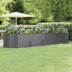 Lit surélevé de jardin Acier galvanisé Anthracite 526065526065