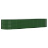 Lit surélevé de jardin Acier galvanisé 396x100x68cm Vert 526067526067