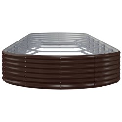 Lit surélevé de jardin Acier galvanisé marron 526073526073