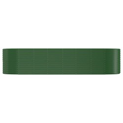 Lit surélevé de jardin Acier galvanisé 322x100x68cm Vert 526075526075