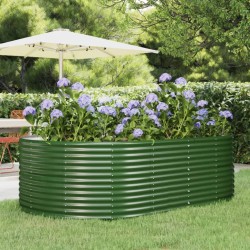 Jardinière surélevée Vert 212 x 140 x 68 cm Acier galvanisé 526076526076
