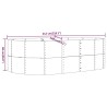 Jardinière surélevée Vert 212 x 140 x 68 cm Acier galvanisé 526076526076