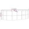 Jardinière surélevée Anthracite 212 x 140 x 68 cm Acier galvanisé 526077526077