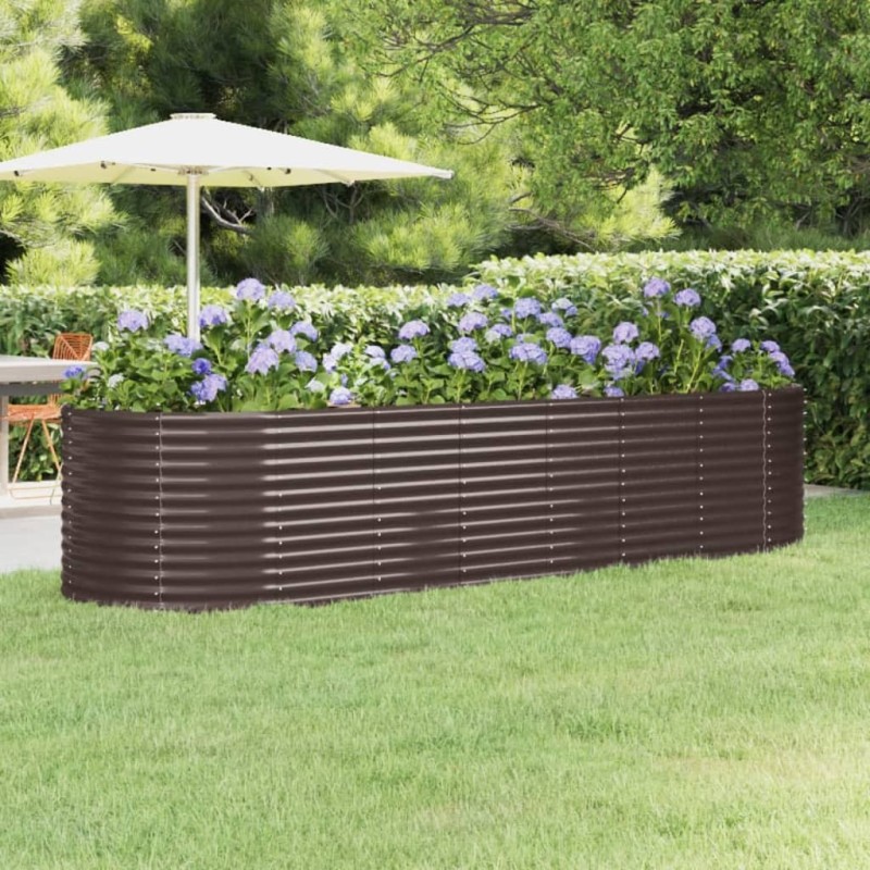 Lit surélevé de jardin Acier galvanisé marron 526078526078