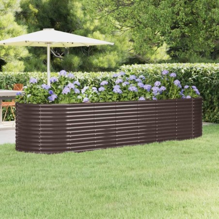 Lit surélevé de jardin Acier galvanisé marron 526078526078