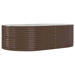 Lit surélevé de jardin Marron Acier galvanisé 526079526079