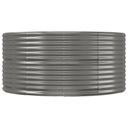 Lit surélevé de jardin Gris 212x140x68cm Acier galvanisé 526080526080