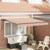 Auvent Rétractable Multicolore 300 x 250 cm Polyester et Acier 526089526089