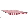 Auvent Rétractable Rouge et Blanc 300 x 250 cm 526097526097