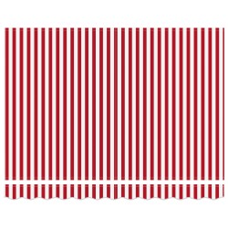 Auvent Rétractable Rouge et Blanc 300 x 250 cm 526097526097