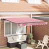 Auvent Rétractable Rouge et Blanc 300 x 250 cm 526099526099
