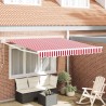 Auvent rétractable électrique Rouge 300 x 250 cm 526101526101