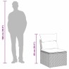 Ensemble de Canapés avec coussin 4 pcs Gris polyrotin 526106526106