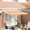 Auvent Rétractable Jaune 350 x 200 cm tissu 526110526110