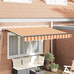 Auvent Rétractable Jaune 350 x 200 cm tissu 526111526111
