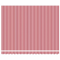 Auvent Rétractable Rouge et Blanc 400 × 300 cm 526119526119