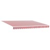 Auvent Rétractable Rouge et Blanc 400 × 300 cm 526122526122