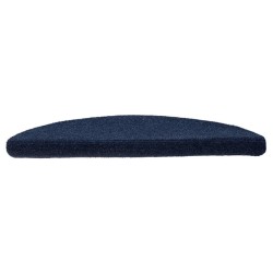 Tapis d'escalier autocollants 15 pièces 56 x 17 x 3 cm Bleu marine Demi-rond 526134526134