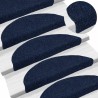 Tapis d'escalier autocollants 15 pièces 56 x 17 x 3 cm Bleu marine Demi-rond 526134526134