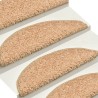 Tapis d'escalier 15 pièces 56 x 17 x 3 cm Doré Demi-rond 526146526146